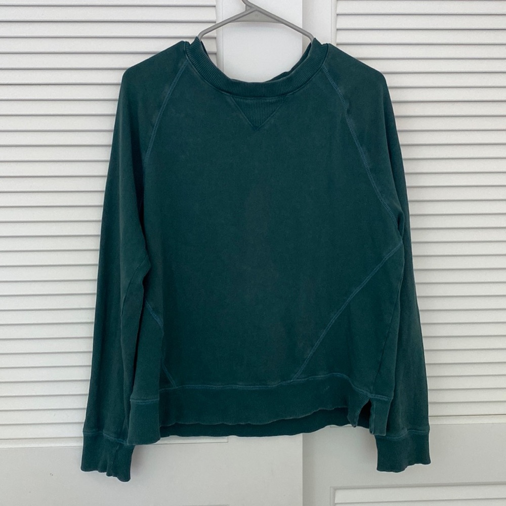Distressed crewneck sweatshirt